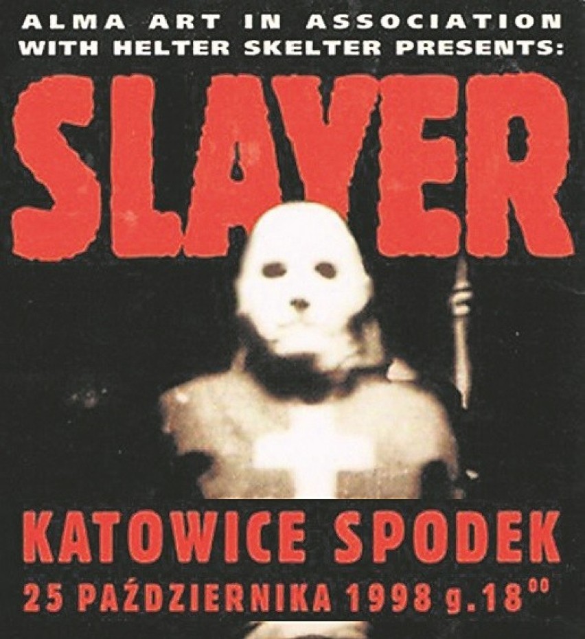 W 1998 r. Slayer zagrał w katowickim Spodku.