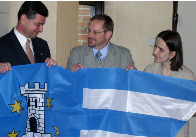 Jorg Bensberg, Michał Karalus i tłumaczka Aleksandra Waliszewska