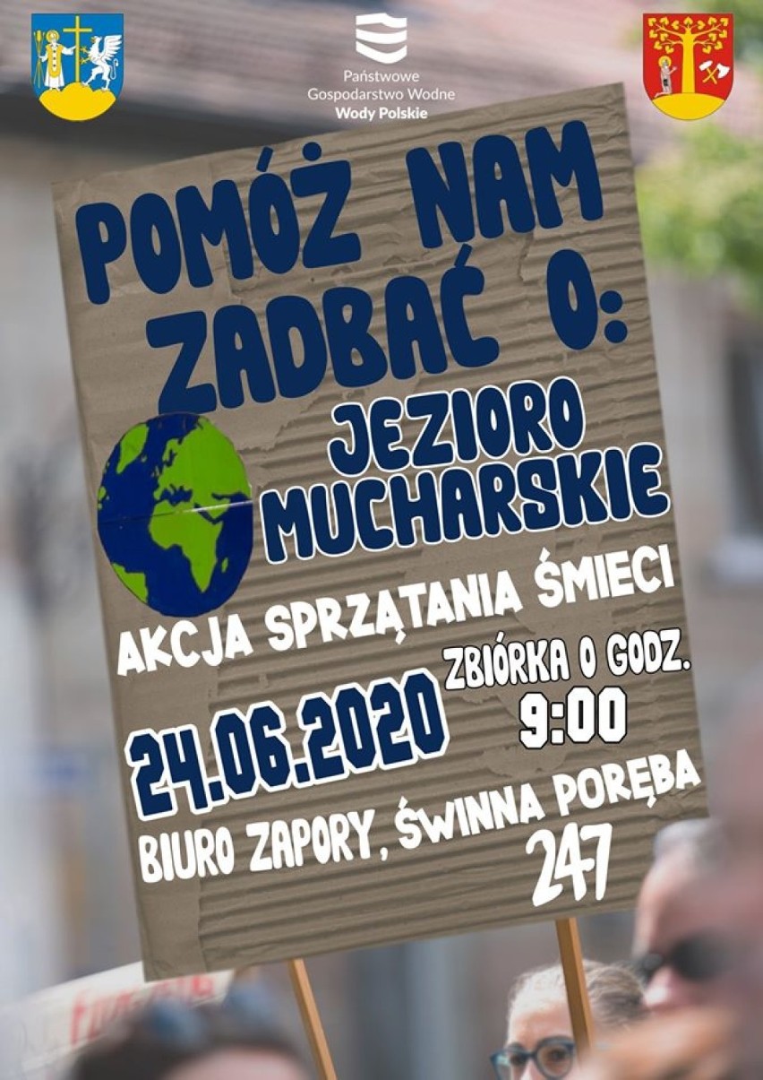 Sprzątanie Jeziora Mucharskiego