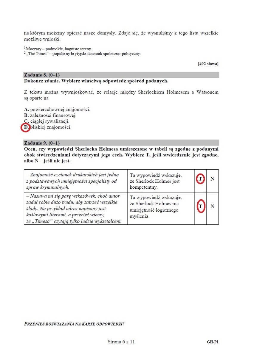 Egzamin gimnazjalny 2017. Test z języka polskiego [ARKUSZE, ODPOWIEDZI]