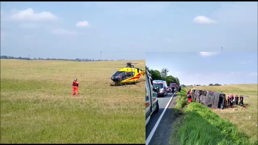 Wypadek autokaru z pielgrzymami z powiatu wejherowskiego