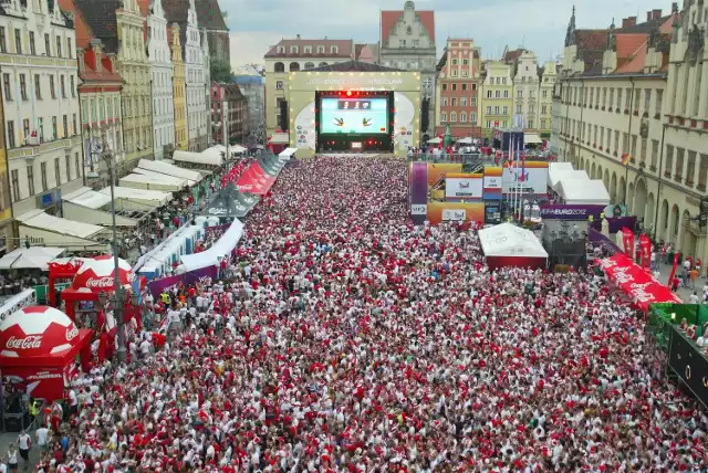 Wrocławska strefa kibica podczas turnieju Euro 2012
