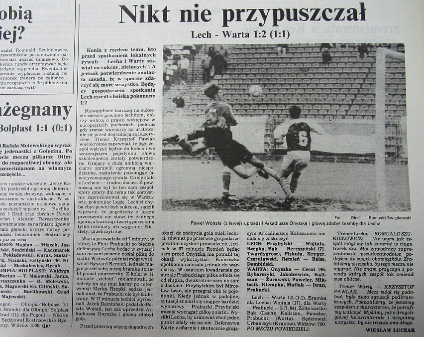 14.05.1995 Lech - Warta 1:2