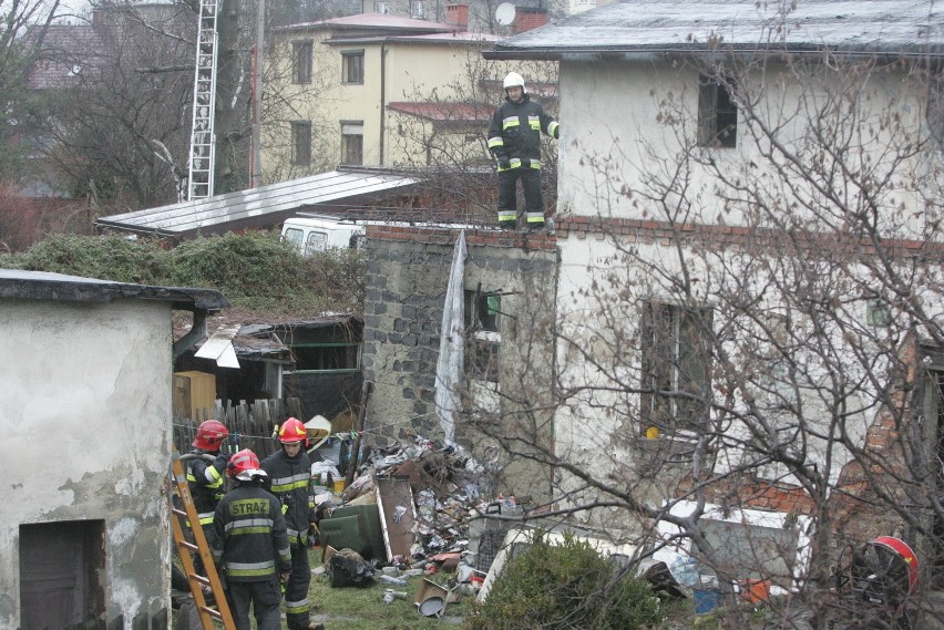 Pożar domu w Rybniku