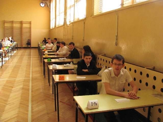 Przed egzaminem w Gimnazjum nr 3 w Myszkowie