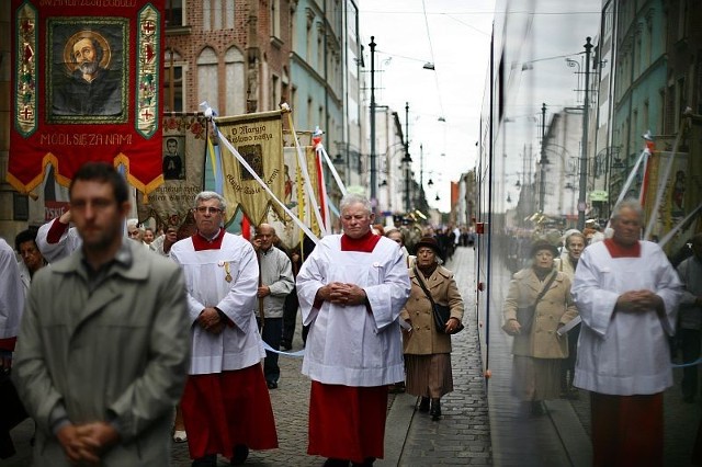 We wrocławskiej  procesji uczestniczyło ok. 1000 osób