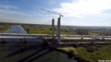 Kraków. Imponująca budowa nowego mostu [ZDJĘCIA Z DRONA]