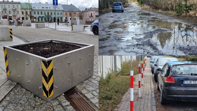 Metalowe słupki na środku chodnika, donice za 140 tysięcy złotych, notorycznie zalewany "nowoczesny" tunel pod rondem - zobaczcie na zdjęciach kolejną część listy "miejsc wstydu" w Kielcach >>>
