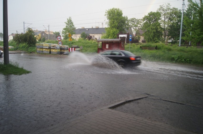 Burza i ulewa w Radomsku. Woda zalała ulice