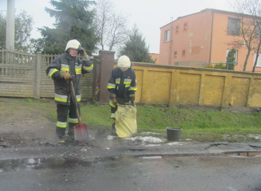 Pożar auta w Żelazkowie