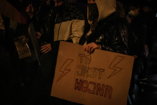 Strajk kobiet na ulicach Jastrzębia-Zdroju