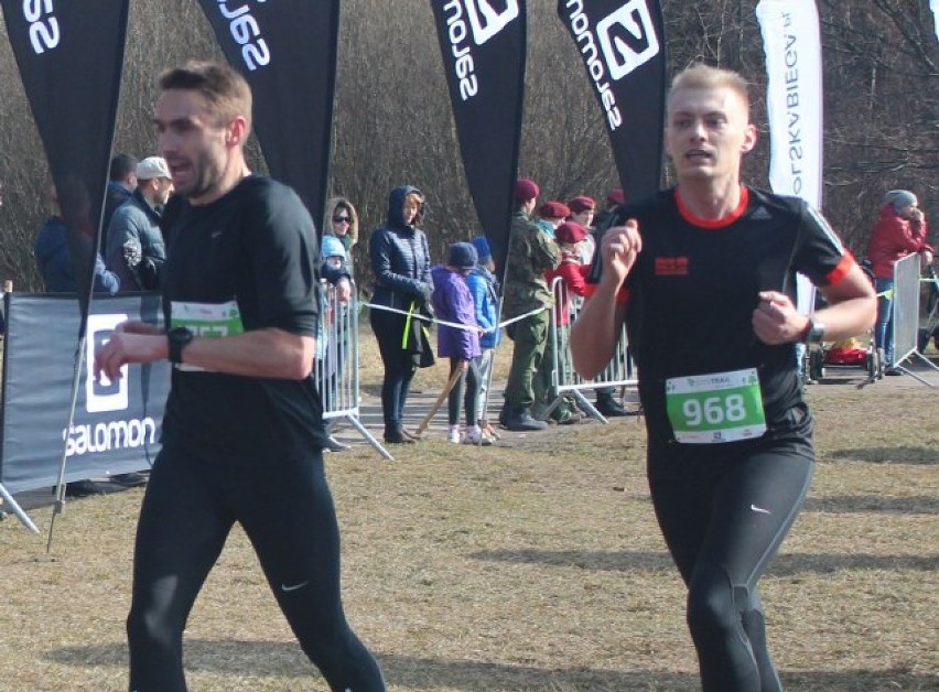 na mecie Grand Prix Poznań City Trail nad Rusałką