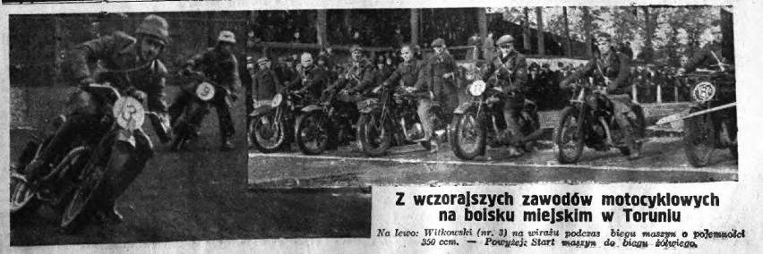 Relacja "Słowa Pomorskiego" z zawodów w 1936 roku