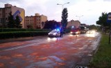 Usuwali mega plamę oleju na ulicy Raszkowskiej w Krotoszynie [FOT. OSP KROTOSZYN]