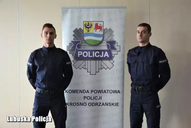 Nowi posterunkowi z Krosna Odrzańskiego opowiadają o początkach pracy policjanta.