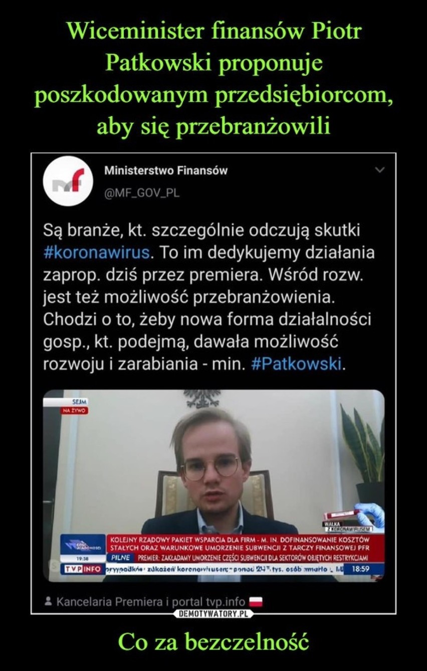 Piotr Patkowski o finansach i kosztach walki z pandemią...