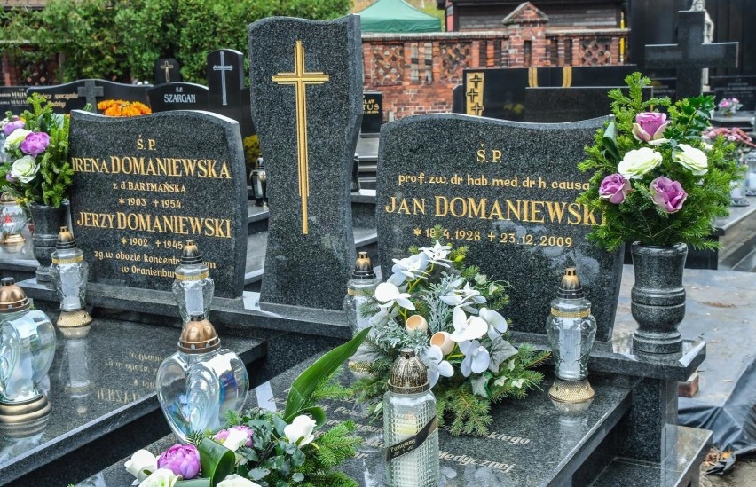 Cmentarz Nowofarny, grób prof. Jana Domaniewskiego, twórcy...