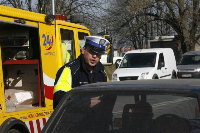 Wypadek na Leszczyńskiej w Legnicy