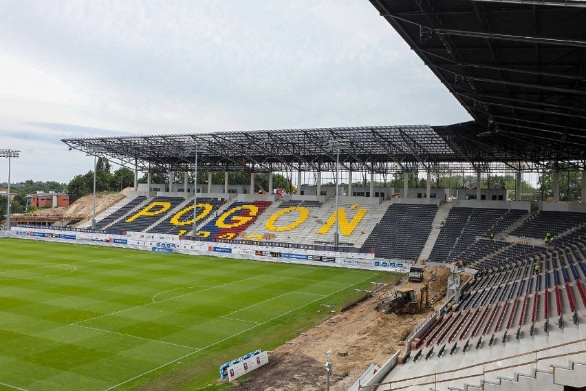 Stadion Pogoni Szczecin - stan 24 czerwca 2020.