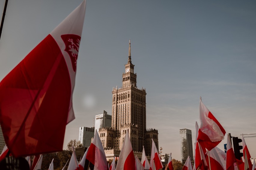 Bełchatowianie na Marszu Niepodległości w Warszawie, 2021