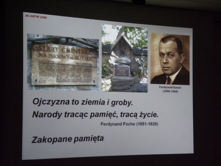 Ferdynand Goetel, jeden z uczestników polskiej delegacji...