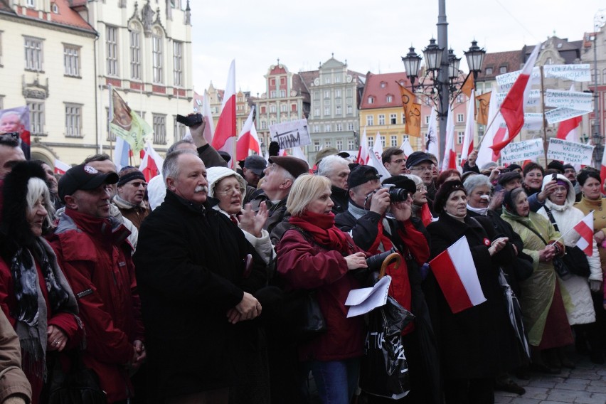 Manifestacjaw obronie TV Trwam we Wrocław