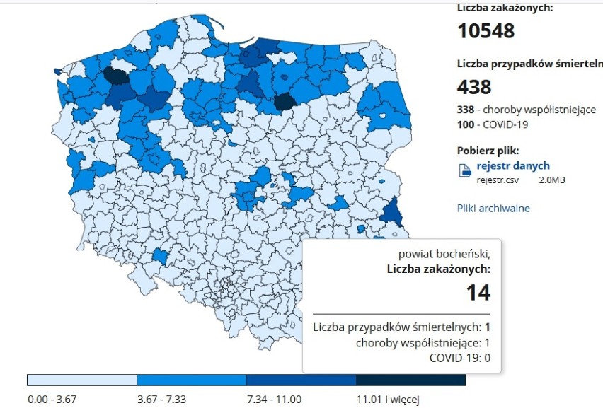 Tarnów. Coraz więcej nowych zakażeń COVID-19 w Tarnowie i powiatach: tarnowskim, brzeskim, bocheńskim i dąbrowskim [AKTUALIZACJA 09.01]