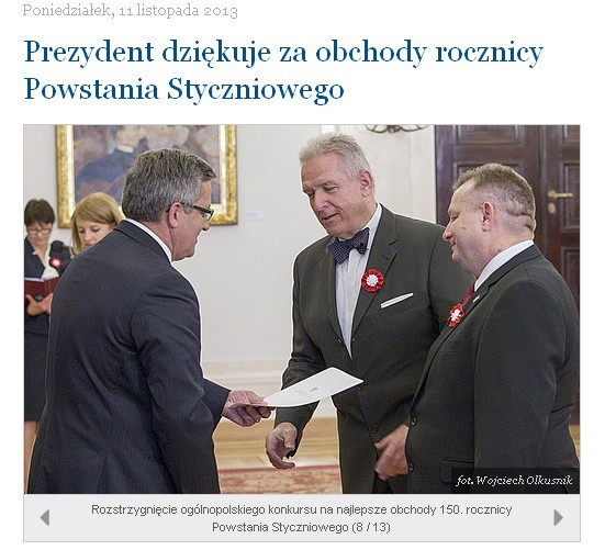Prezydent RP wyróżnił Stowarzyszenie Miłośników Jarosławia
