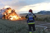 Pożar stogu siana w sołectwie Teklimyśl w gminie Krzywiń [ZDJĘCIA]