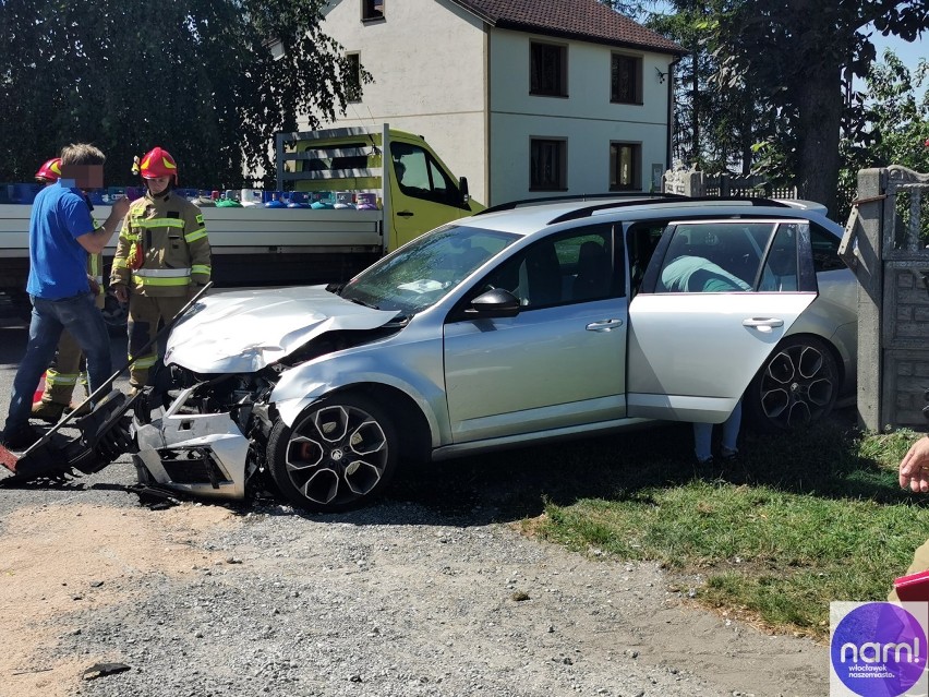 Groźny wypadek w gminie Kowal. Dwie osoby trafiły do...