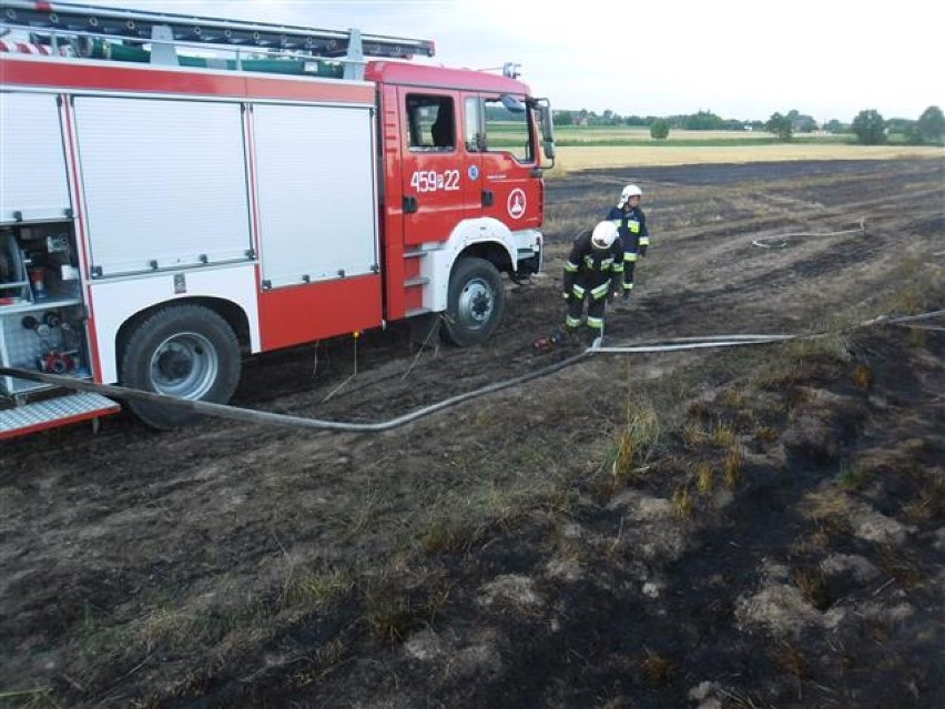 Pożar w Osieku: Paliła się słoma
