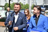 Prezydent Katowic Marcin Krupa i europoseł Łukasz Kohut wystosowali wspólny apel. Chcą oni ustawy o języku śląskim. Zdjęcia z konferencji