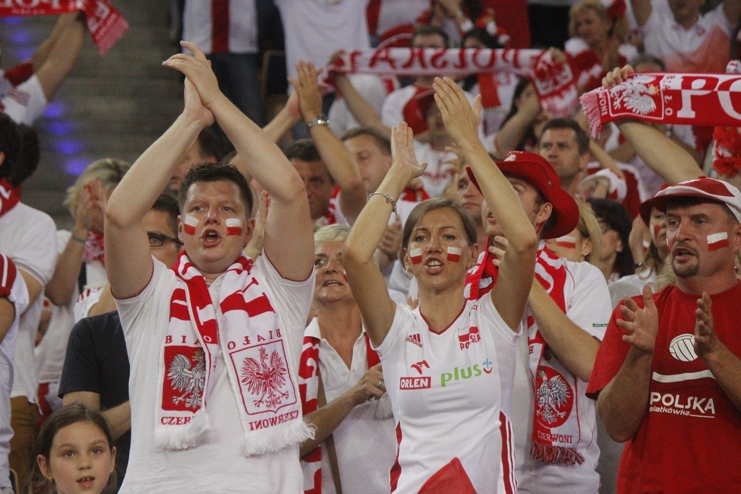 Mistrzostwa Świata w siatkówce 2014: Polska - Iran. Kibice w Atlas
