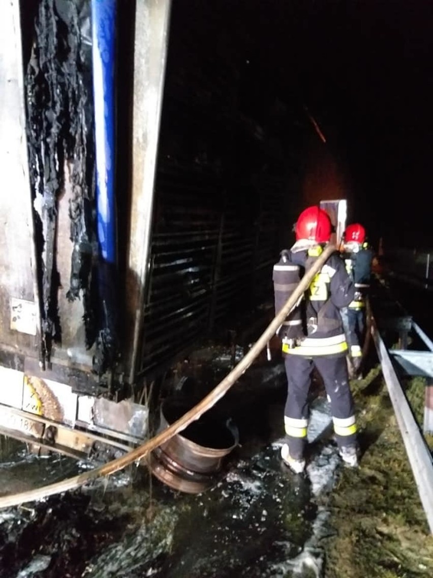 Do pożaru naczepy na trasie S3 w okolicy Gorzowa doszło...