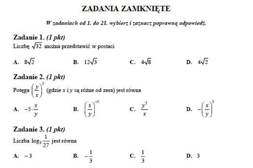 7 marca 2012 uczniowie napisali maturę próbną z matematyki z...