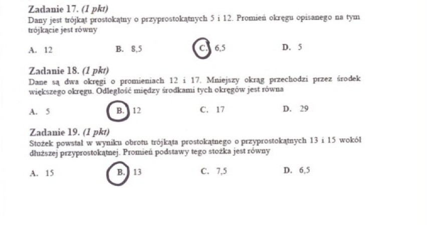 7 marca 2012 uczniowie napisali maturę próbną z matematyki z...