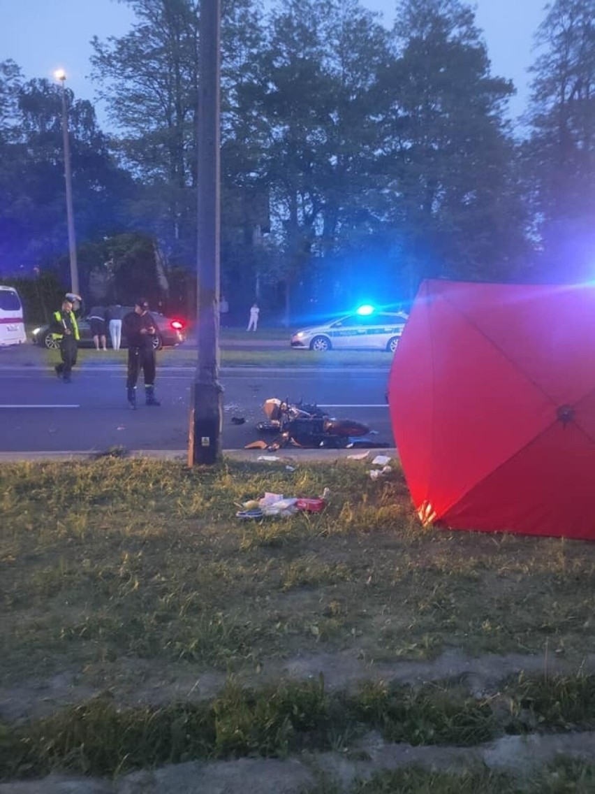 Wieczorny wypadek w Krakowie.