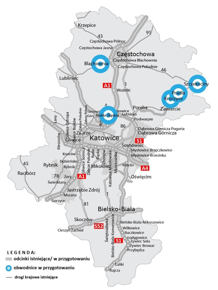 Nowy program rządu: 100 obowodnic. Za 28 mld zł ma powstać 820 km dróg, także w Śląskiem