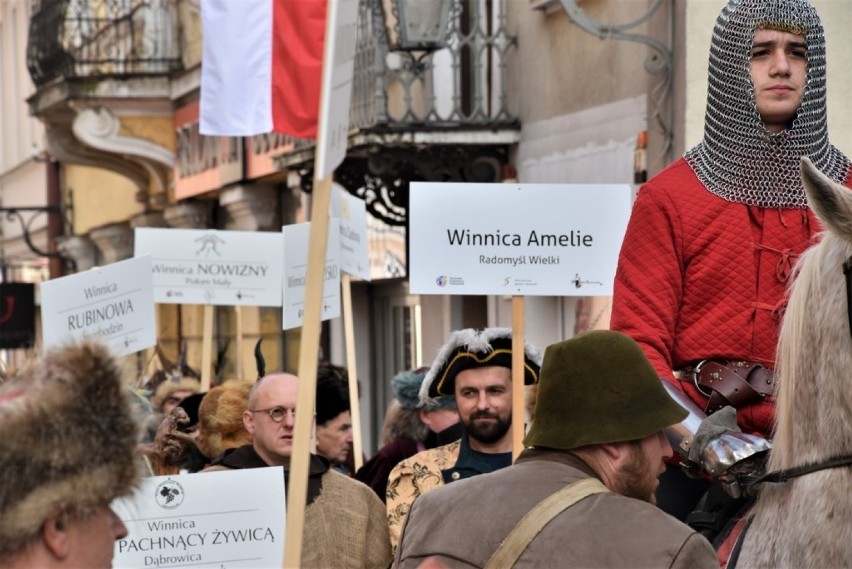 Św. Marcin na białym koniu przejechał przez Tarnów. Za nim w orszaku szli miejscowi winiarze 