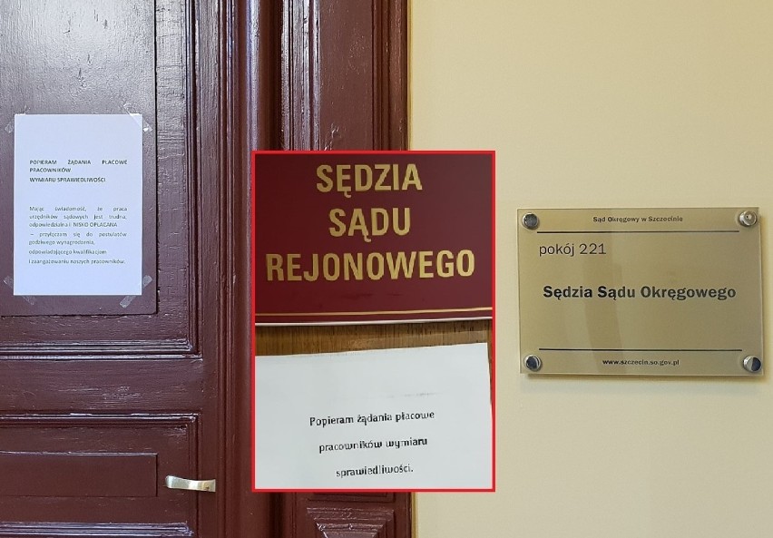 Protest urzędników sądowych. Mają poparcie szczecińskich sędziów