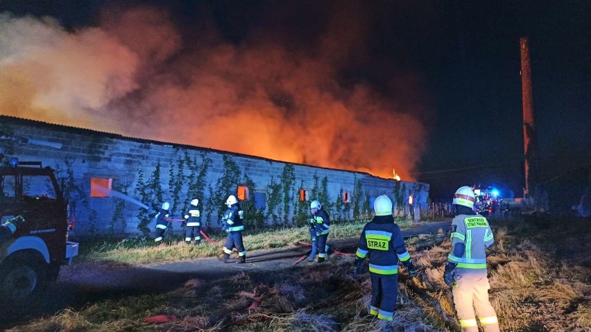 Pożar w Zagorzynie pod Kaliszem. Spłonął zakład stolarski...