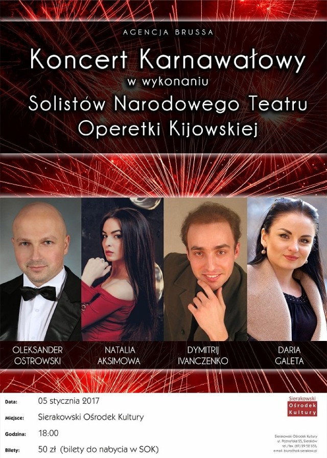 Koncert karnawałowy w Sierakowie