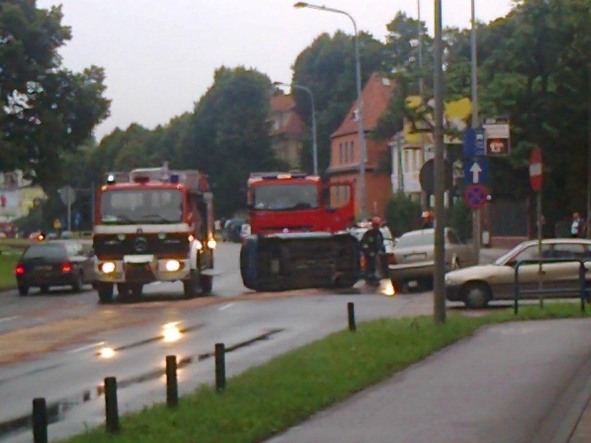 Gdańsk: Wypadek na al. Grunwaldzkiej. Matiz zderzył się ze skodą