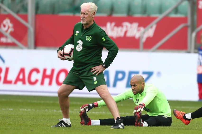 Trening przed meczem Polska - Irlandia