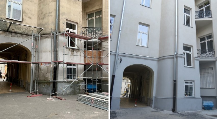 130-letnia kamienica w centrum Warszawy odzyskała dawny blask. Zakończył się remont elewacji podwórzowej