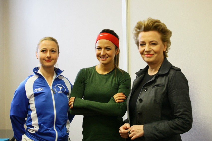 Anna Lewandowska w Łodzi poprowadziła trening w Atlas Arenie