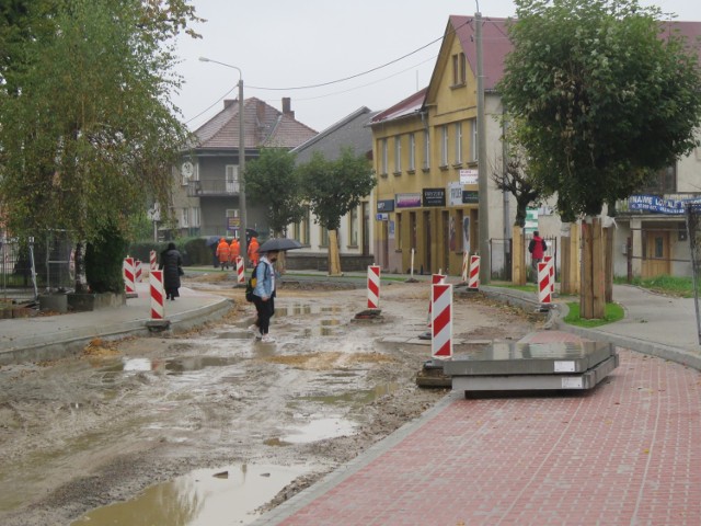 Remont ulic w Wadowicach. Utrudnienia dla takze dla pieszych