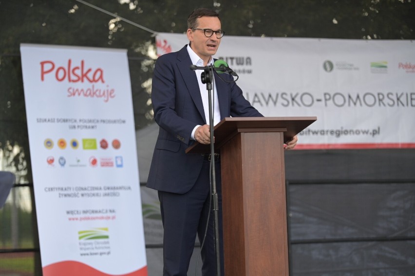 Premier Mateusz Morawiecki w Myśliwcu: - Będziemy zabezpieczać polską wieś