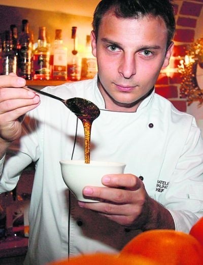 Mateusz Malinowski, szef kuchni restauracji Mennicza Fusion