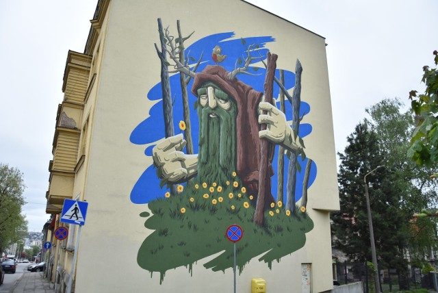 Mural Marcina „Malika” Malickiego przy ul. Cieszyńskiej w Bielsku-Białej.
